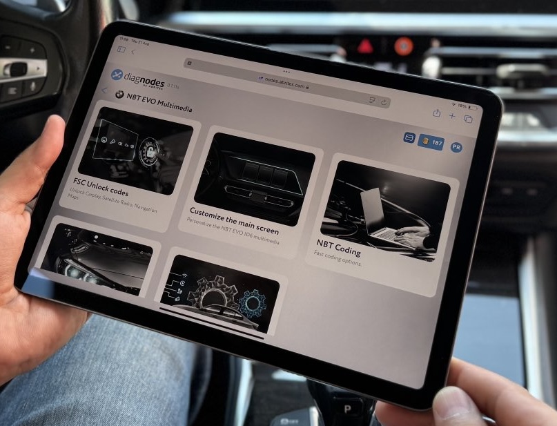 NBT EVO multimedia diagnostics